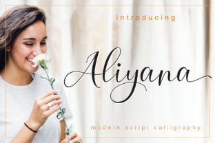 Aliyana Script: A Handmade Calligraphy Font for Upscale Designs