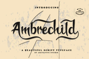 Ambrechild Script: The Playful Elegance Your Designs Need