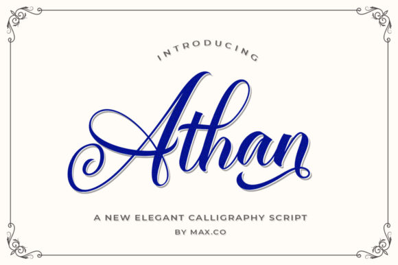 Athan Script: Crafting Elegance in Modern Typography