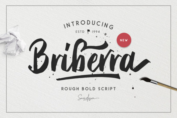 Briberra Script: A Rough, Bold Typeface for Standout Design