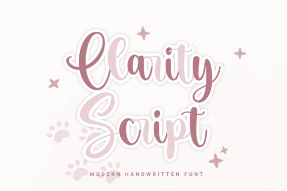 Clarity Script: A Cheerful Handcrafted Font for Personal Designs