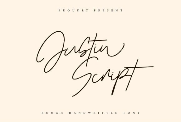Justin Script: A Romantic Script Font for Special Projects