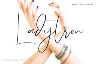 Ladytron Script: An Authentic Handcrafted Feel