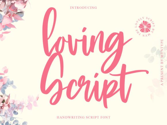Loving Script: Your Go-To Font for Authentic Design Projects