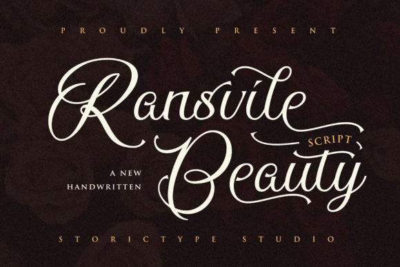 Ransvile Beauty Script: The Vintage Elegance Your Designs Need