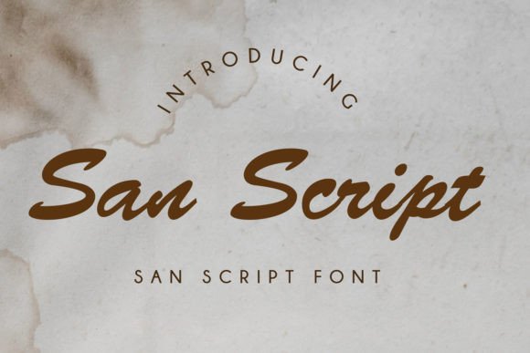 San Script: An Authentic Hand-Drawn Font for Personal Branding