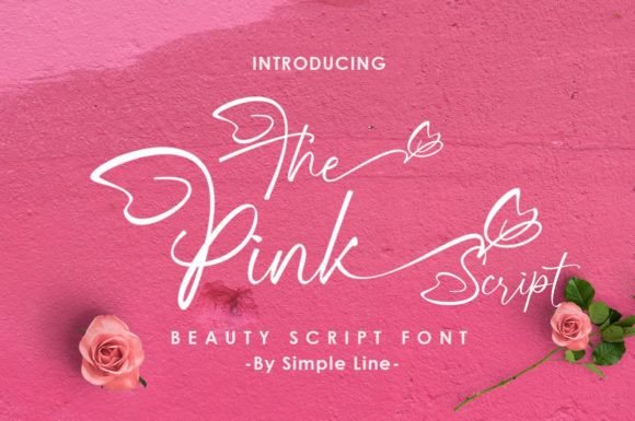The Pink Script: A Sweet Handwritten Font for Romantic Design