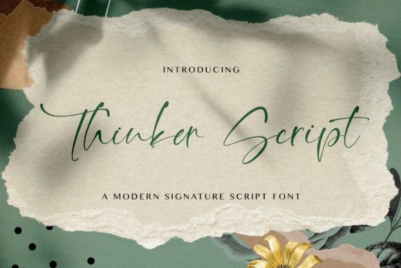 Thinker Script: A Signature Font for Modern Creative Projects