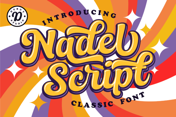 Unleash Your Creativity with Nadel Script - Classic Layered Font!